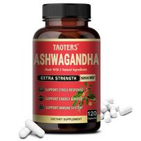Taoters Ginger Root Black Pepper Soothing Emotions Boosting Energy 120 Capsules 120 capsules red