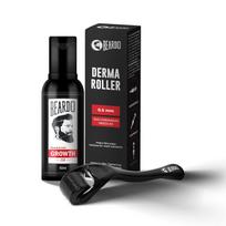Beardo Barzdos ir plaukų augimo aliejus 50 ml su 0,5 mm dermarolerio rinkiniu pilnesnei, storesnei barzdai. Priežiūros rutina vyrams
