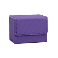 PU Leather Deck Card Boxes Card Deck Case Game Box Magnetic Playing Cards Deck Card Storage Box for Game Cards Storage 1 violetinė