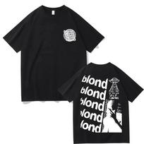 Rapper Frank Hip Hop Oversized Tshirt Blond Hip-Hop Trend T-shirts Ocean Fashion T Shirt Men Women Casual O-collar Short Slee... S įvairiaspalvis
