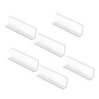 Set Of 6 Clear Acrylic Shelf Dividers L Shaped Shelf Separators Designs For Tool Organization In Home Office Or Shop 1