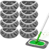 1-20PCS Reusable Microfiber Mop Pads Washable Mop Cloths Refills, Wet Dry Use Floor Cleaning Pad Compatible with Swiffer Steam Mop 1pc pilka