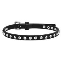 Dark Metal Punk Rock Band Rivet Choker Necklace Bracelet Women'S Leather Collarbone Chain Collar
