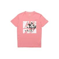 Li-Ning X Disney Mickey Mouse Playtime Print Short Sleeve T-Shirt Men Tops Apricot-Pink AHSQ527-3 XXXL