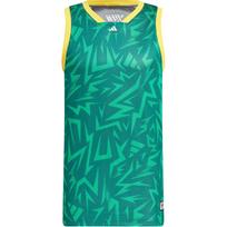 Adidas SS24 Patterned Reversible Casual Loose Basketball Vest Men Tops Green JC6794 S