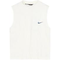 Nike Solid Color Sleeveless High Neck Sports Vest Women tops Ivory FB7631-110 XXL