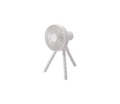 Įkraunamas stalo ventiliatorius 3W/5V 1800 mAh balta