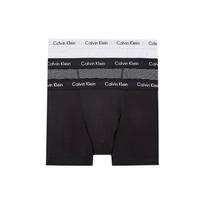 Calvin Klein vidutinio juosmens vyriškos kelnaitės su logotipu 3 vnt. apatiniai drabužiai Įvairių spalvų U2662G-IOT S white