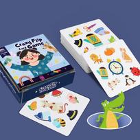 Vaikų atminties derinimo „Crazy Cards“ žaislas Tėvų ir vaikų interaktyvūs pažinimo žaidimai Ankstyvojo ugdymo Montessori loginio mąstymo žaislai