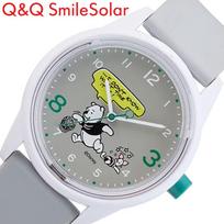 Citizen wristwatch QQ lightweight solar waterproof Smile Disney R00A-502VK gray beige cute small girls boys children kids ladies household recommended