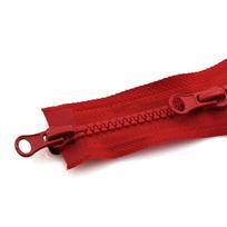 Dvigubo slankiklio dvipusis stambus užtrauktukas 90cm striukės ilgos užtrauktukų nešiojamas dervos užtrauktukas Red