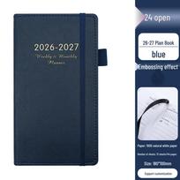 26-27 Mid-Year Weekly Pocket Planner - Compact English Schedule Notebook, 24K Pages. Pocket Size black