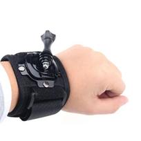 360 Degrees Wrist Band Arm Strap Belt Tripod Mount for GoPro Hero11 10 9 8 Camera Fist Adapter Band Case for Go Pro Accessories beige