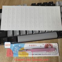 Thai Japanese Language Keyboard Stickers For Desktop And Laptop Computers Universal Type Transparent Side-Engraved Stickers
