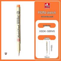Japanese Sakura Pigma Soft Brush Sketch Pen for Manga and Art gray