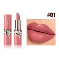 Matte Velvet Finish Lipstick - Long-Lasting, Waterproof, and Non-Stick Cup with 6 Color Options 01