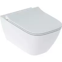 Pakabinamas WC Geberit Smyle Square Rimfree su lėtai užsidarančiu dangčiu 500685011