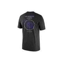 Nike X NBA Los Angeles Lakers Courtside Print Crew Neck T-Shirt Men Tops Black DH6737-010 XS
