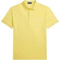 Polo Ralph Lauren SS24 Solid Color Small Pony Embroidered Slim Fit Short Sleeve Polo Shirt Men Polo Shirts Yellow MNPOKNI1N822782-700 S