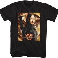 Bado žaidynės - Vyriški Katnis Mockingjay Bg trumpomis rankovėmis marškinėliai S juoda