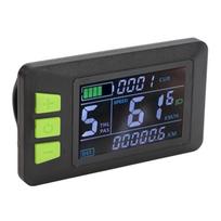 Elektrinio paspirtuko LCD ekranas 6 kontaktų Atsparus vandeniui Elektrinio paspirtuko valdymo panelė 24V 36V 48V 52V 60V black