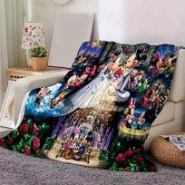 Mickey and Minnie Cartoon Blanket: Adorable, Warm, and Perfect for Home Decoration  Living Room, Travel, and All Seasons Christmas Décor 80x120cm