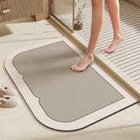 Diatom Mud At The Bathroom Door Quick Drying And Absorbent Household Floor Mats Anti Slip Carpets And Stain Resistant 40X60cm 15.7X23.6in