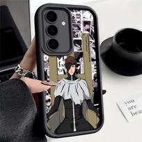 Telefono dėklas Samsung Galaxy S26 S25 Ultra S24 FE Bleach Anime Ichigo Kenpachi Korpusas S23 Plus S22 + S21 S20 5G Minkštas silikonas Fu Samsung S24 Plus