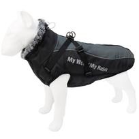 Reflective Dog Vest For Walking At Night Waterproof Dog Coat Winter Dog Clothes Jacket Pet Dog Coat With Harness XL