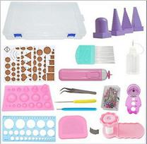 Electric Quilling Tool Set: Includes Pen, Winding Board, Embosser, Wave Shaper, and Storage Box