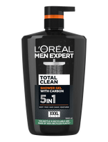 L'Oréal Paris - L'oréal Paris Men Expert Pure Carbon Total Clean Carbon Shower Gel For Normal Skin 1000 Ml - Voniai ir dušui - Nude