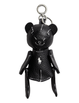 Polo Ralph Lauren - Polo Bear Leather Bag Charm - Raktų pakabukai ir rankinių pakabukai - Juoda