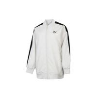 Puma Classics Bomber Logo Warm Patchwork Casual Jacket Women Jackets Smoke-Grey 530275-05 S white
