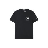 FILA Logo Printed American Vintage Fitness Crew Neck Short Sleeve T-Shirt Men Tops Deep-Black A11M321108CBK M black