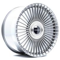 Vesser VSR9 22x10 ET25-60 BLANK Silver Machined Face Alloy Wheel