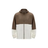 Mizuno Loose Logo Print Hooded Long Sleeve Lightweight Jacket Unisex jackets Geological-Brown K2CE41E1-58 XL