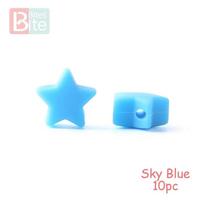 bite bites 10pcs Silicone Beads Food Grade Silicone Star Teether Baby Products Silicone Rodent Bralet Diy Crafts Baby Teether