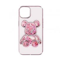 Aizmugurējais vāciņš iLike Apple iPhone 15 Silicone Case Print Desire Bear Pink 4752192069872 ILIAPP15PDBP (4752192069872)