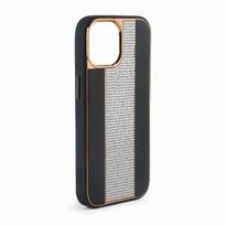 iLike    Apple    iPhone 15 Pro Max Diamonds and Leather Case    Black