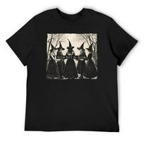 Girls Will Be Girls_ Witch Coven Vintage Style T-Shirt hippie clothes Luxury man funny costumes plain shirts graphic tee men S juoda