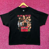 WWE Monday Night Raw Poster Raw is War 100% Cotton T-shirt Mens Tees Top 3X L pink
