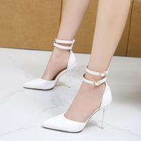 Size 35-45, Large Size Women's Shoes 4143 King Size 42 High Heels 44 Sexy Thin Heel French Sandals Pseudo Women Shoes 35 balta