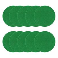 10Pcs Self Adhesive Felt Sticker for Air Hockey Pushers  Air Hockey Pushers Pads Air Hockey Mallet Felt Pad Replacements green