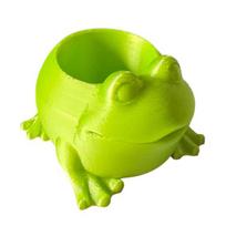 3D Printed Frog Planter Pot Indoor Outdoor Animal Shape Succulents Herb Plants Flower Pot Container Home Balcony Garden Decoration žalia