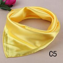 Luxurious 60*60cm Silk Scarf Solid Item Color Imitation Silk Neck Wrap Satin Square Scarf Women