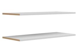2-jų dalių papildomų lentynų komplektas spintai Osaka, 107 cm, pilkas