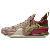 Li Ning Flash 7 Premium Shock Absorption Anti-Slip Wear-Resistant Rebound Low-Top Basketball Shoes Men sneakers Light-Gray Brown ABAR001-3 39