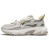 Li Ning Yue Chuan Classic Rebound Shock Absorption Non-Slip Wear-Resistant Low-Top Sports Casual Shoes Men sneakers Oatmeal-Gray AGCS089-2 39