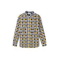 Levis Plaid Pattern Loose Long Sleeve Shirt Men shirts Yellow A0953-0001 L
