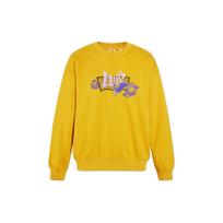 Levis Ss23 Brand Logo Rabbit Embroidery Crewneck Sweatshirt Men Sweatshirt Yellow A5414-0003 M